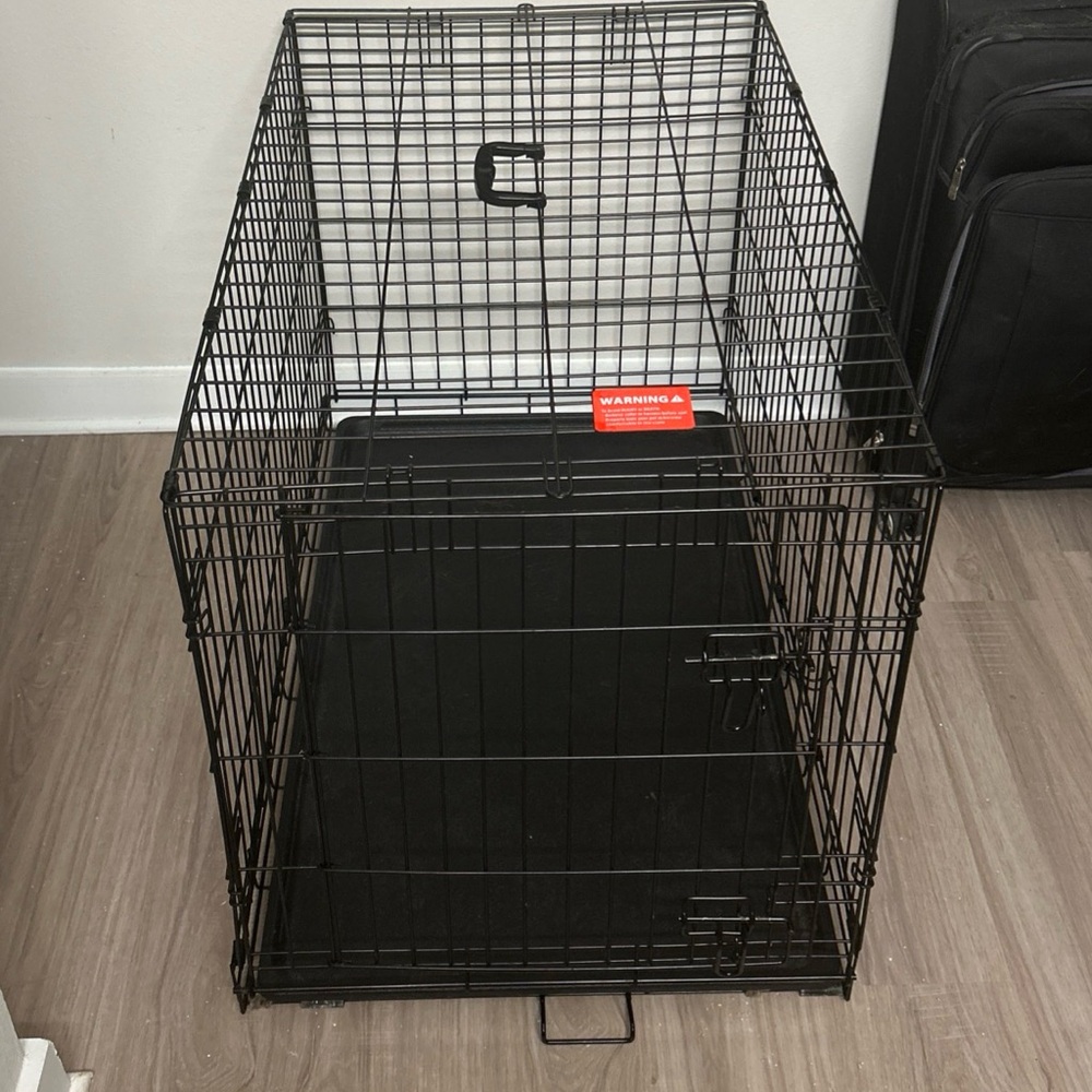 Black Wire Pet folding cage